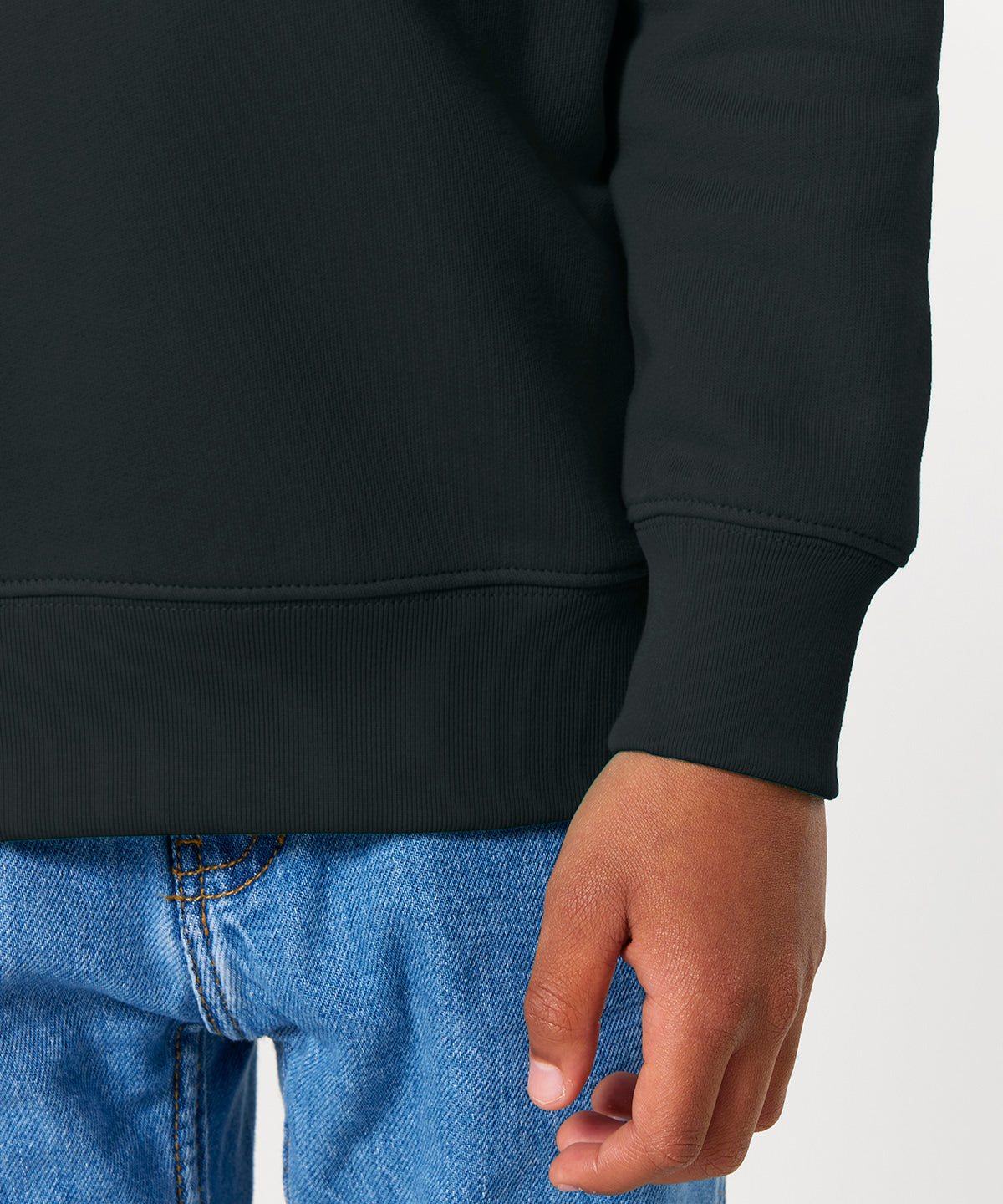 Sudadera orgánica con cuello redondo para niños