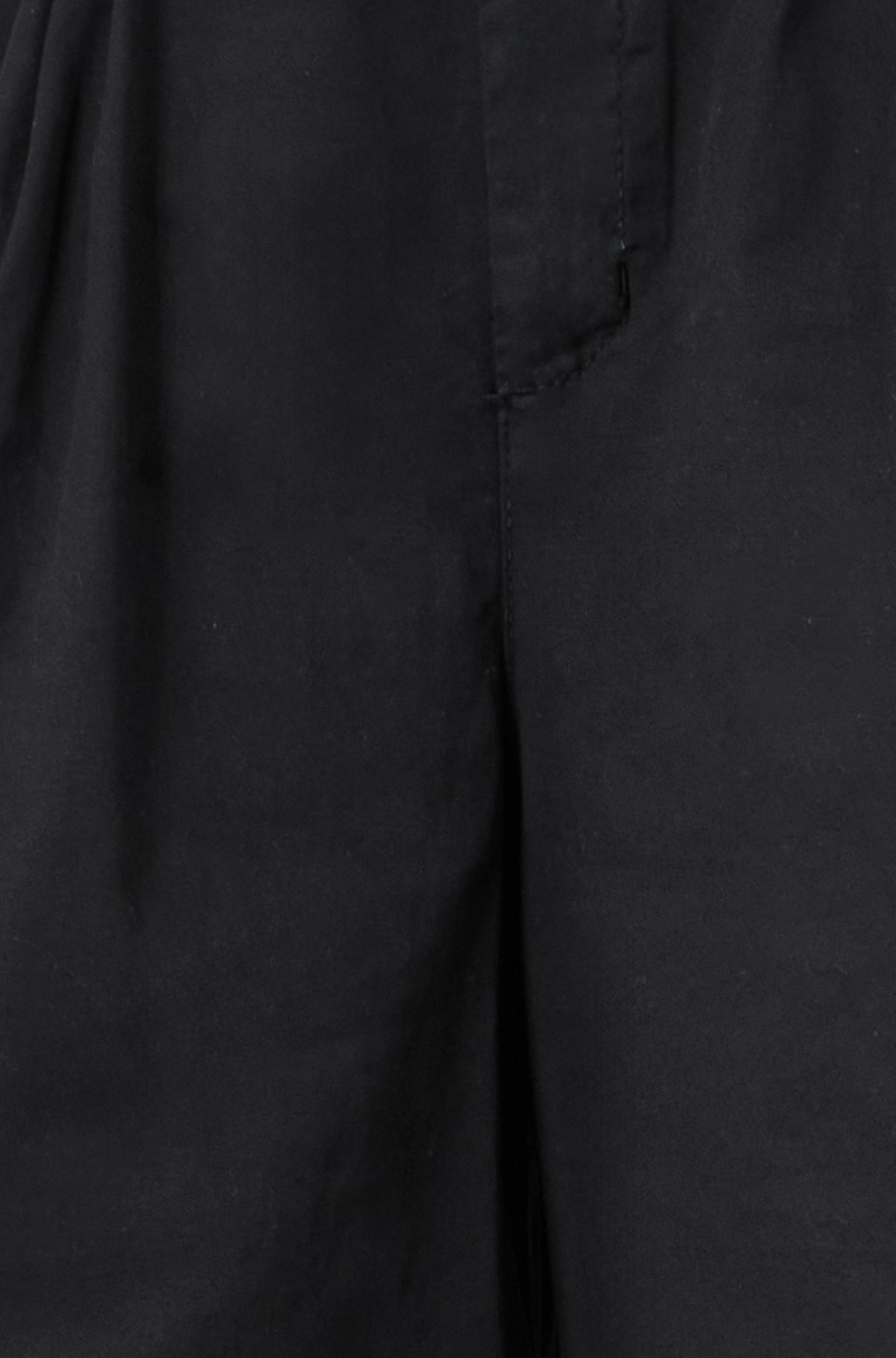 The Black Cotton Bermuda Shorts - Bascora