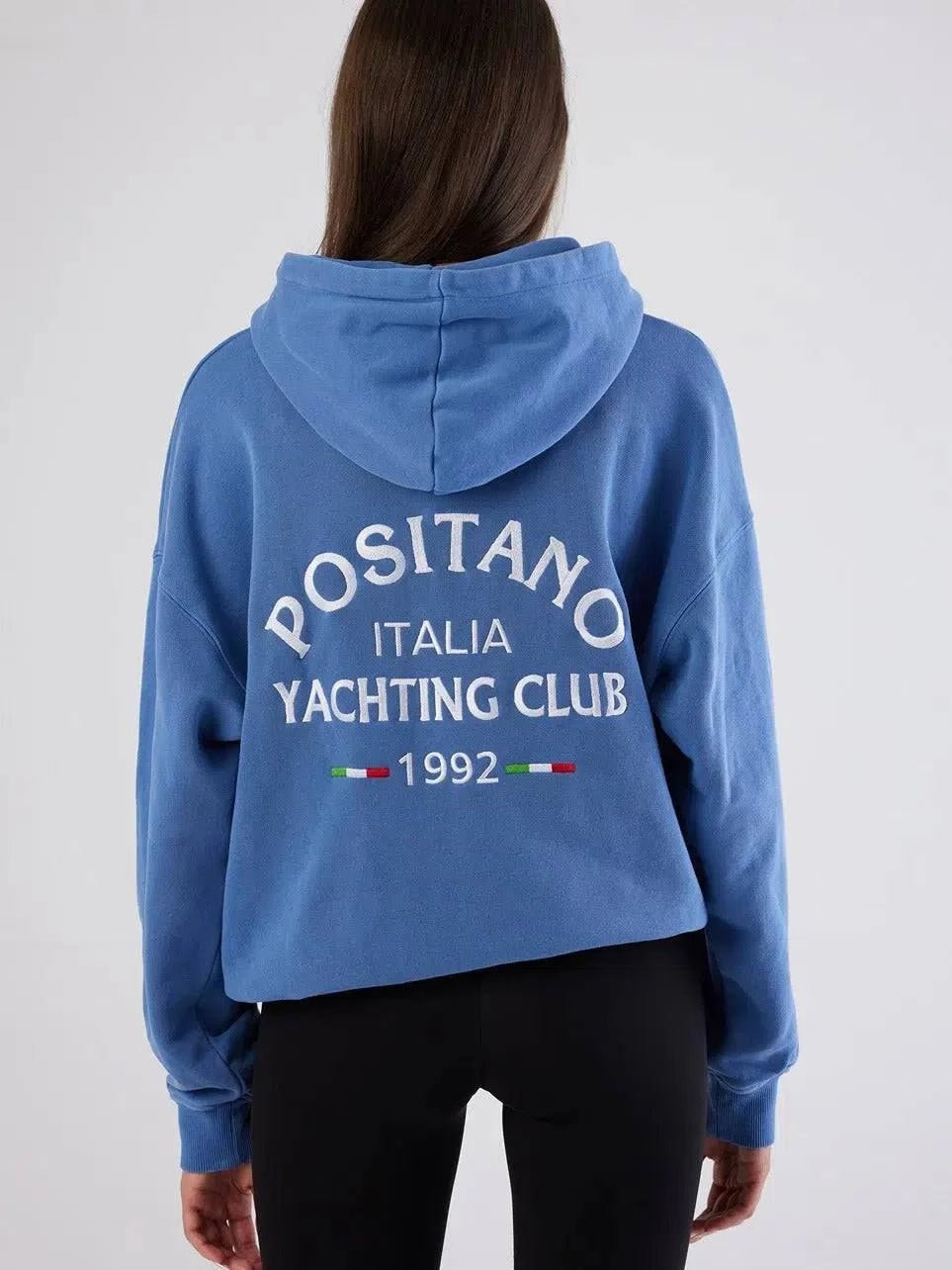 The Blue Positano Heavyweight Hoodie - Bascora