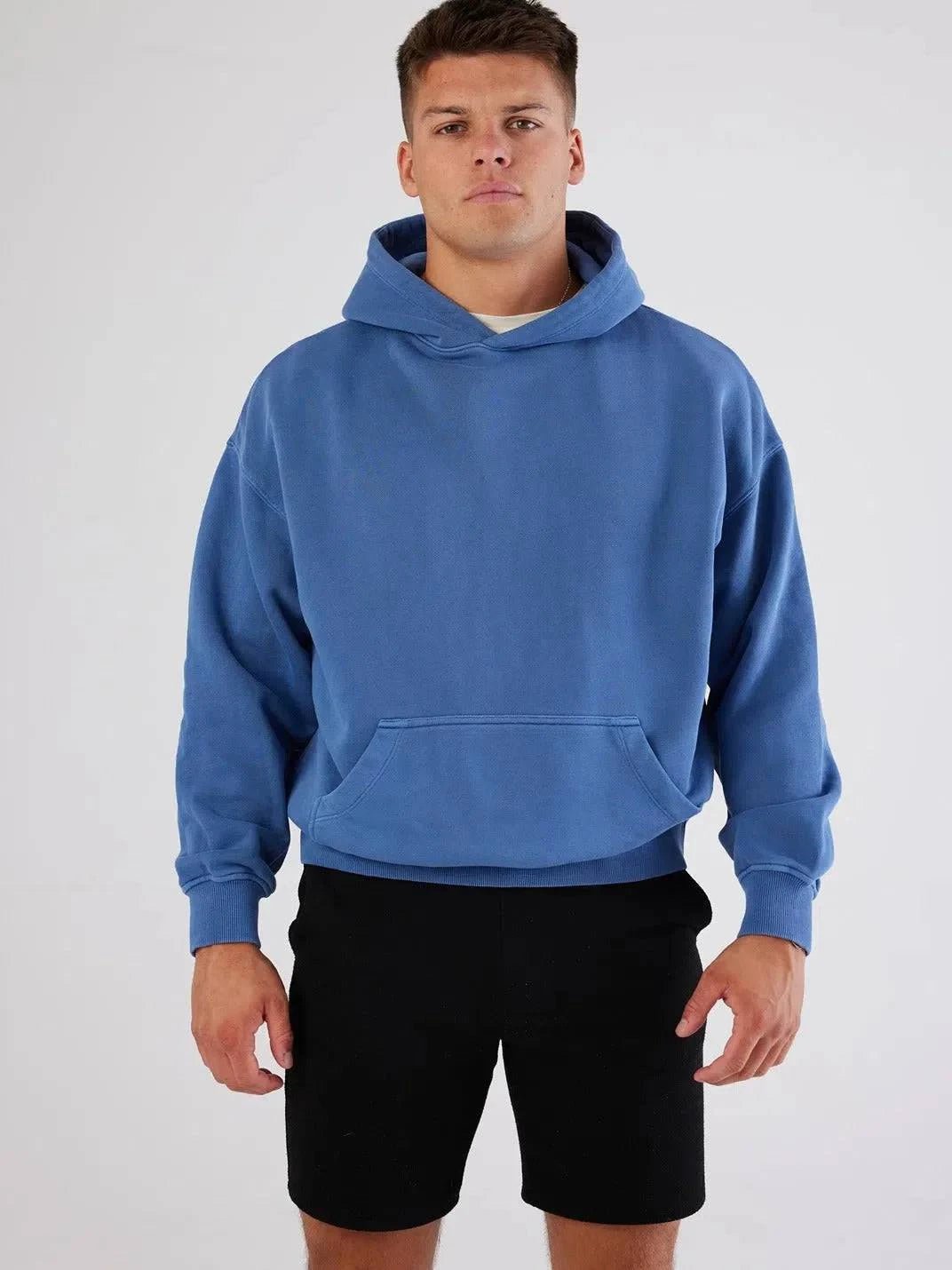 The Blue Positano Heavyweight Hoodie - Bascora