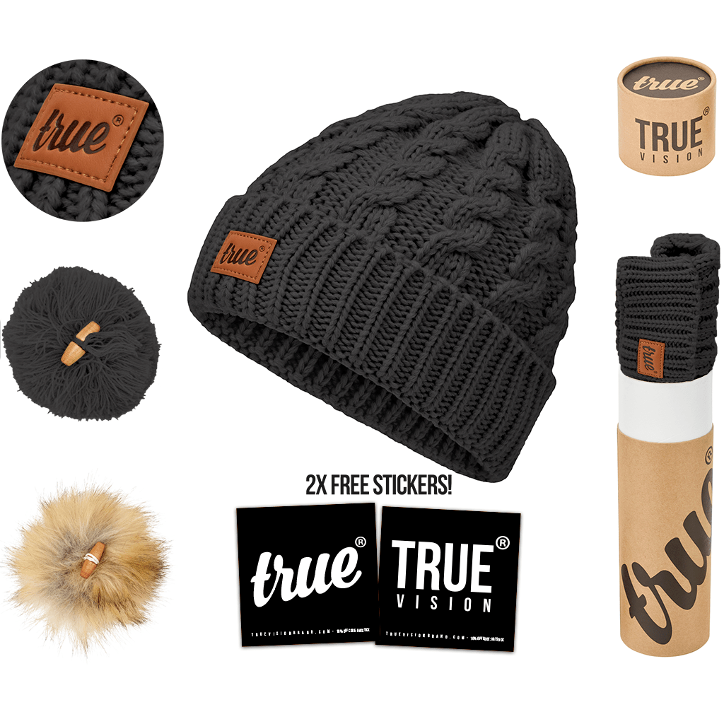 Bobble Beanie Hat – Knit Winter Hat