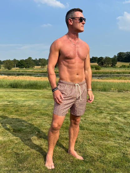 The Extra Swimshorts | Repeat Caramel - Bascora