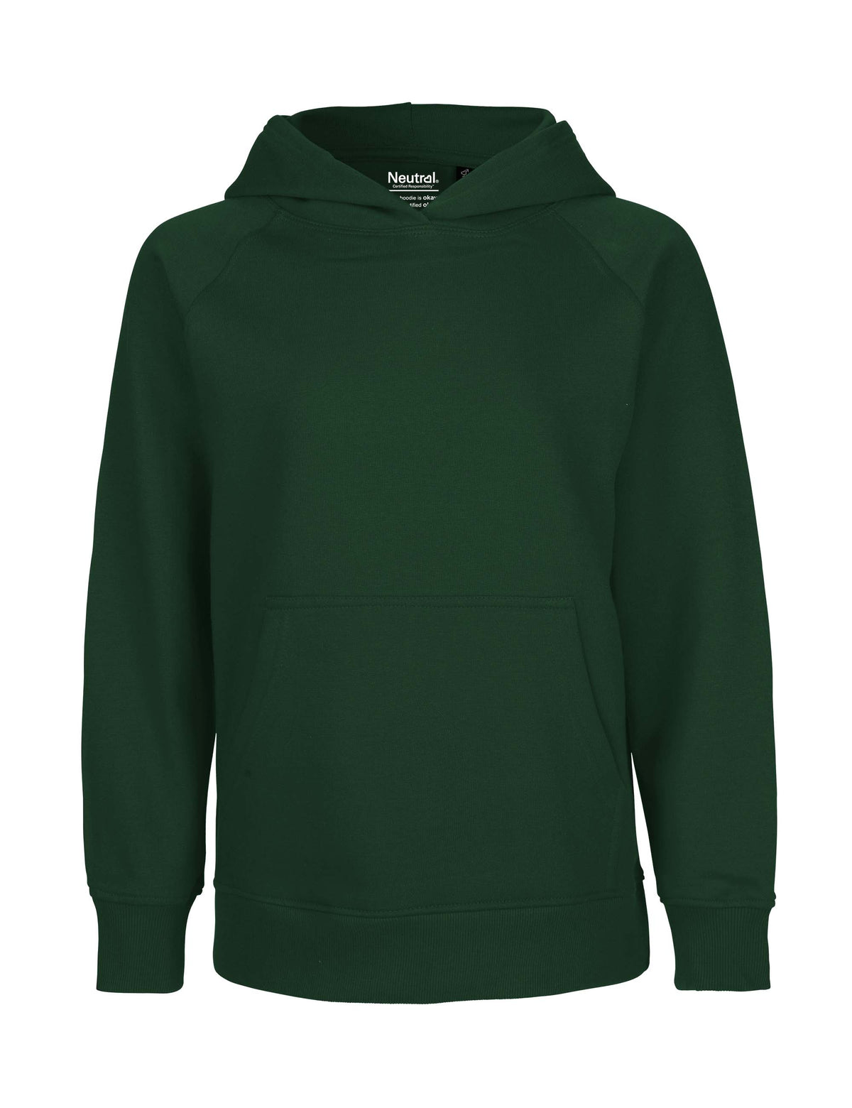 dark green Fairtrade Organic Kids Hoodie – Sustainable Kids Hoodie