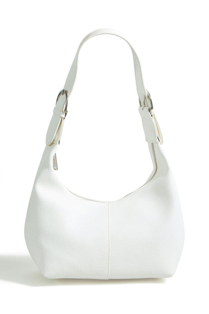 The Ivory Scoop – Shoulder Bag with Buckle - Bascora