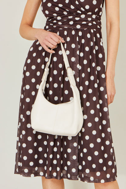 The Ivory Scoop – Shoulder Bag with Buckle - Bascora