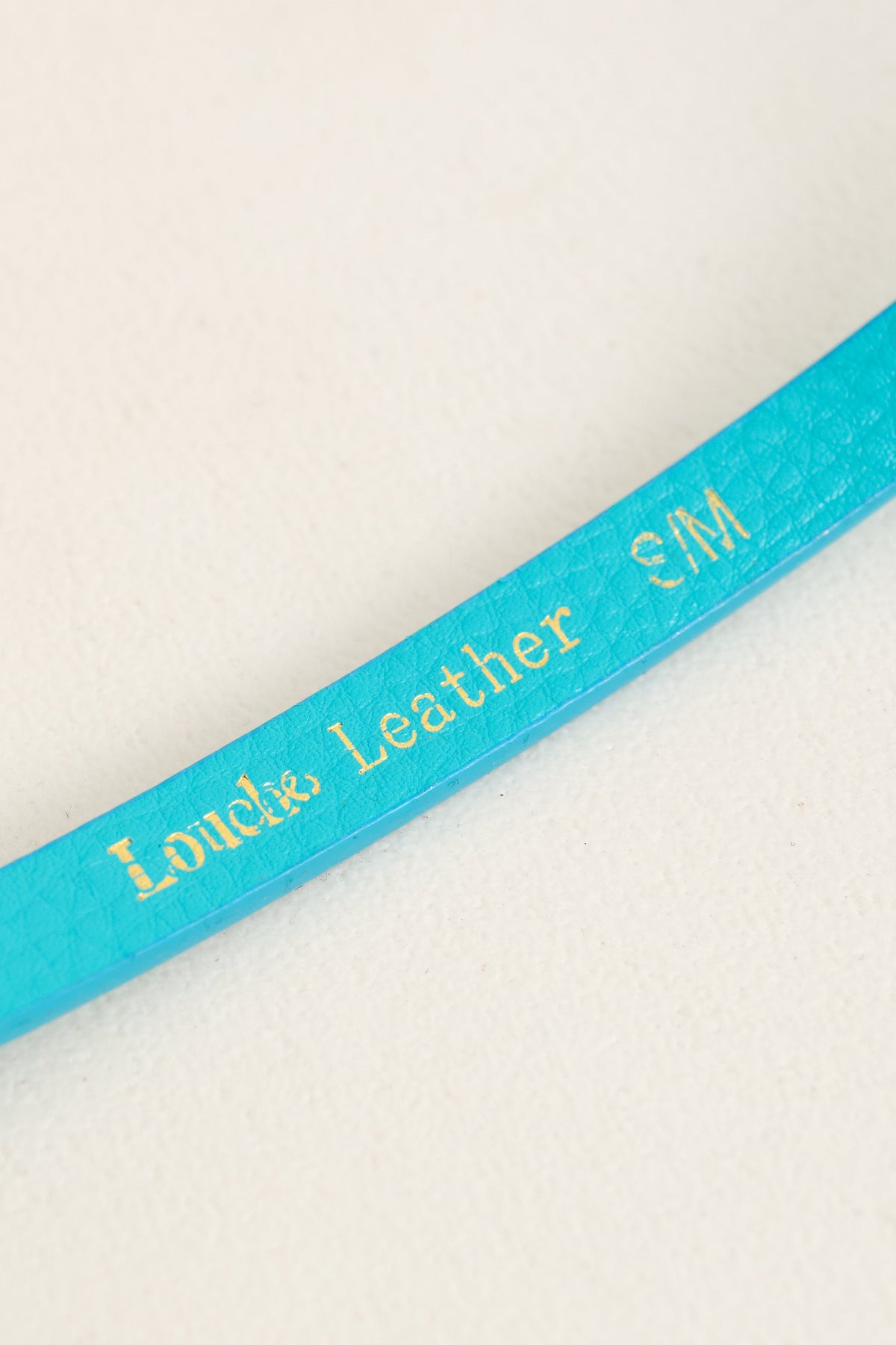 close up Amira Sleek Belt in Blue | Louche
