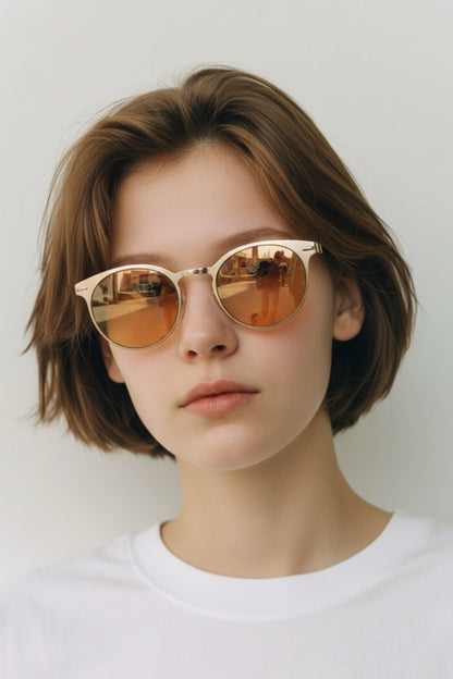 The Louche Kiko Gold Sunglasses - Bascora