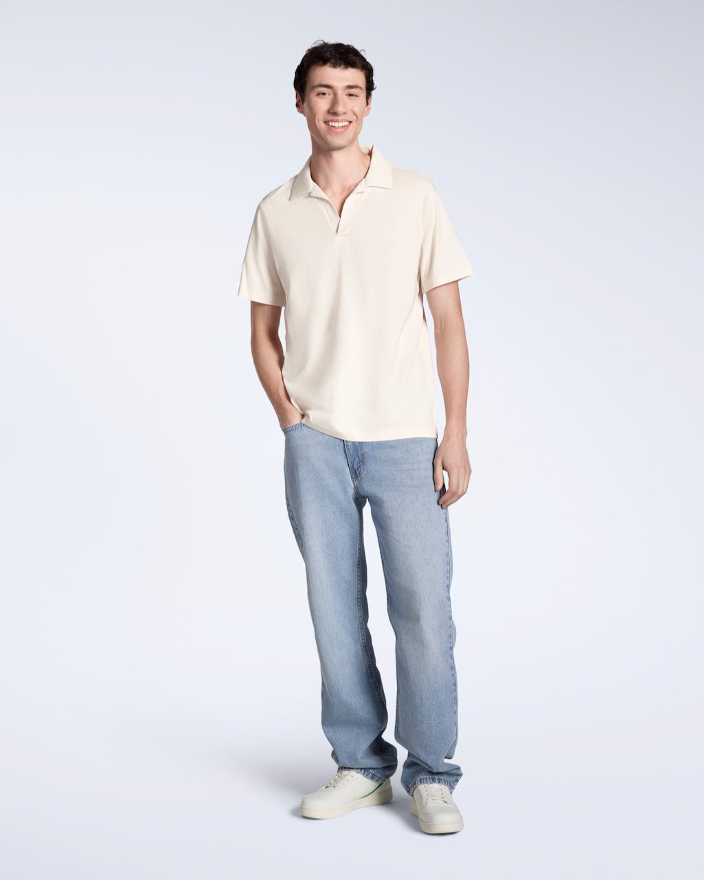 The Open Neck Polo – Organic Cotton - Bascora