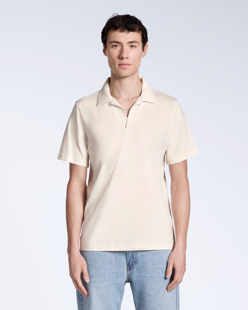 The Open Neck Polo – Organic Cotton - Bascora
