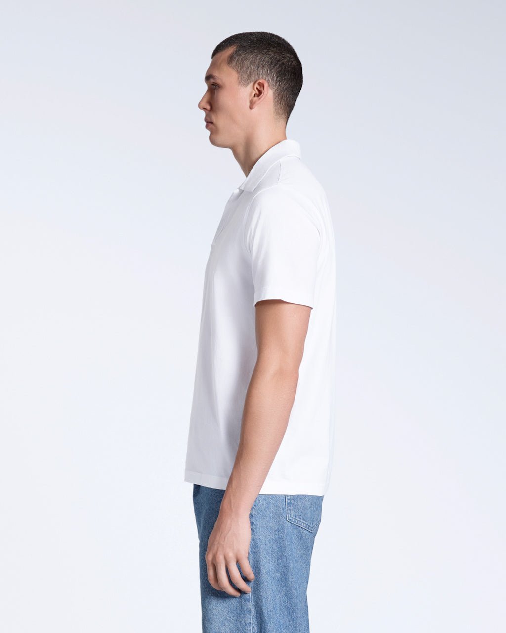 The Open Neck Polo – Organic Cotton - Bascora