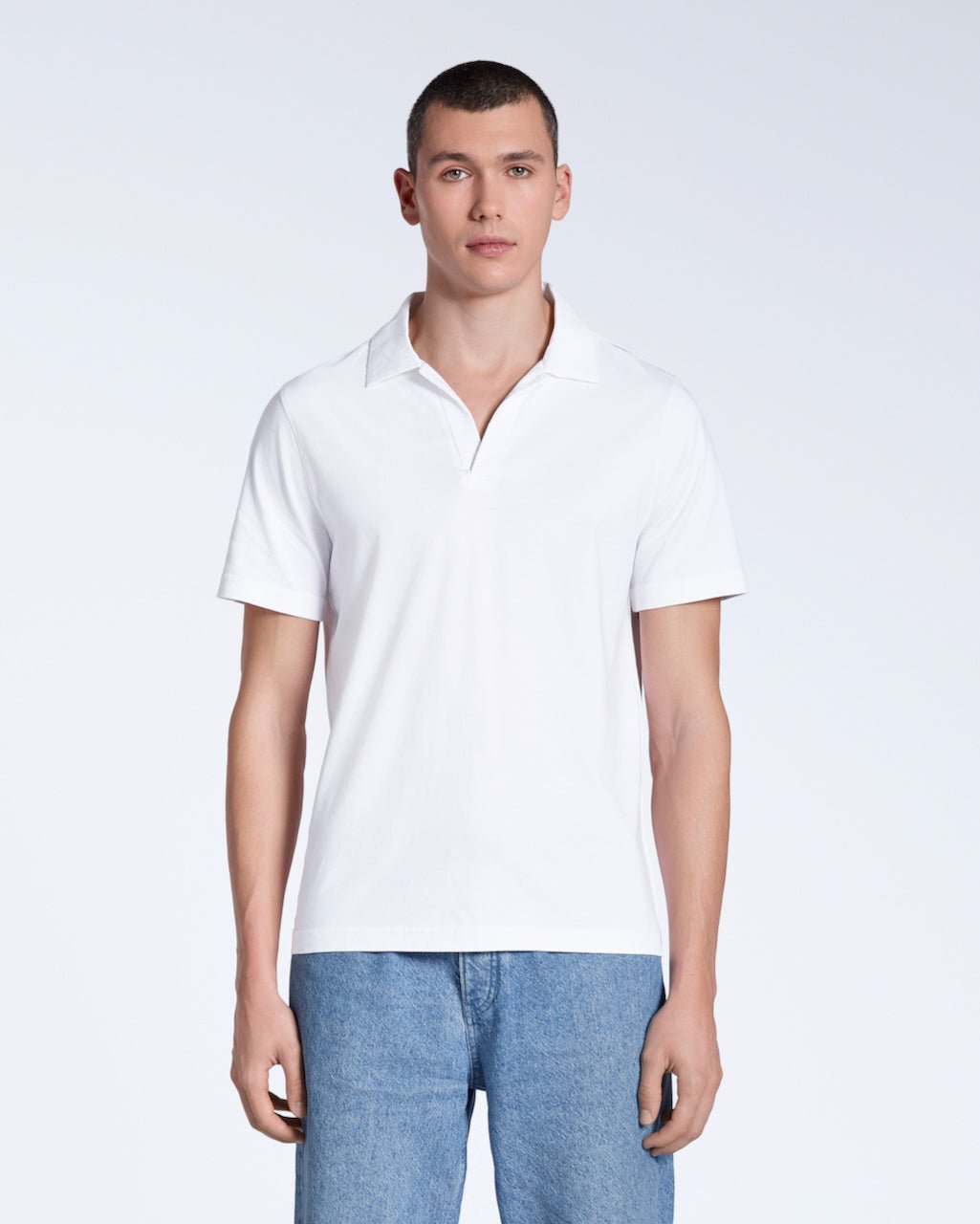 The Open Neck Polo – Organic Cotton - Bascora
