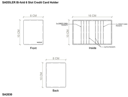 The Saddler Lexi RFID Leather Card Wallet - Bascora