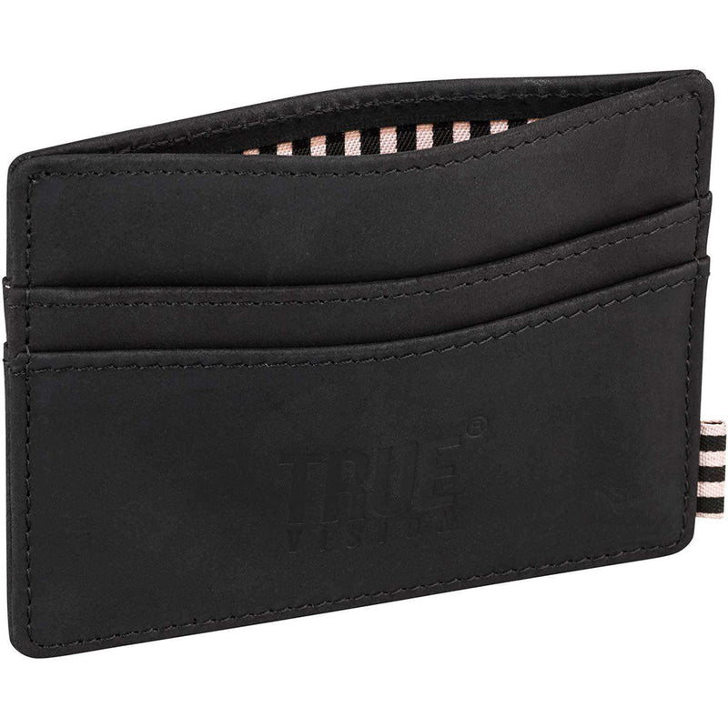 Slim Card Wallet Leather – Men's Minimal Leather Wallet black