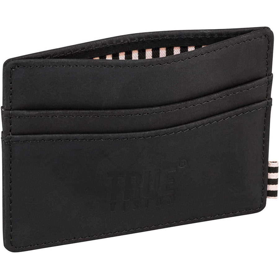 Slim Card Wallet Leather – Men's Minimal Leather Wallet black