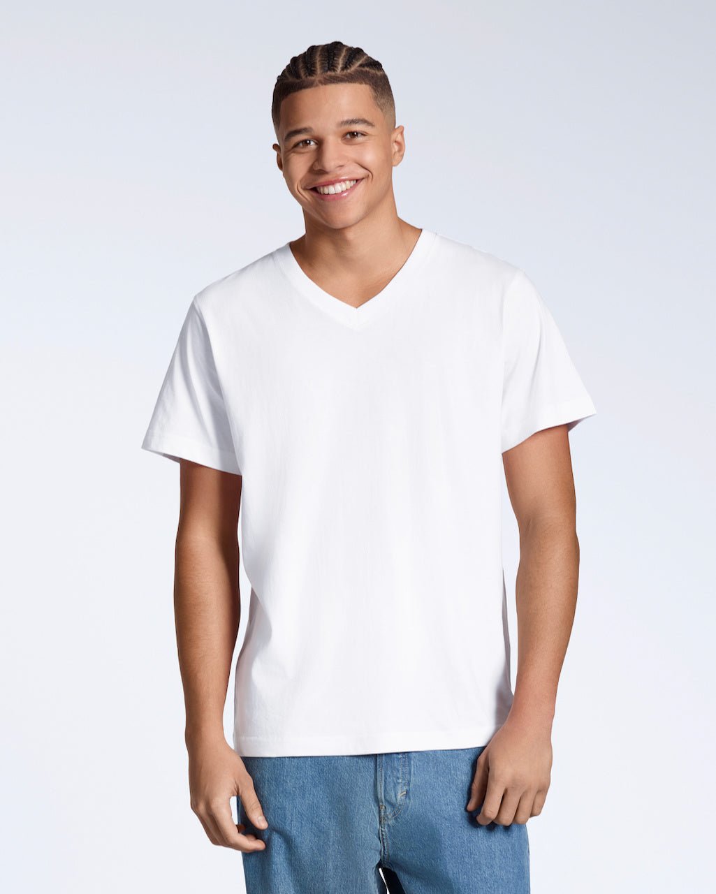The V-Neck Tee – Men's Organic Cotton - Bascora