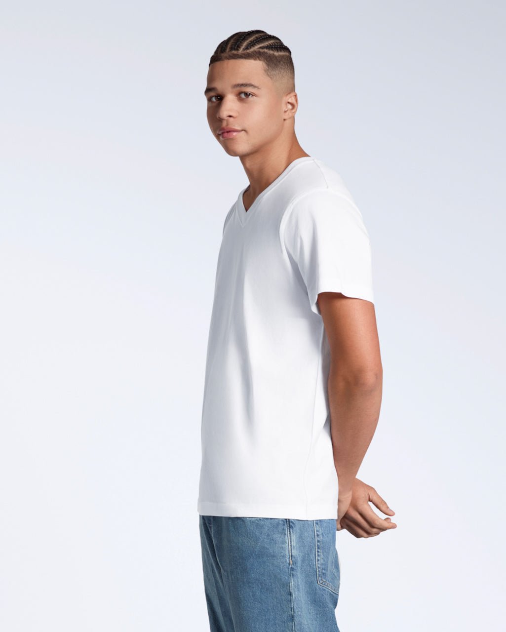 The V-Neck Tee – Men's Organic Cotton - Bascora