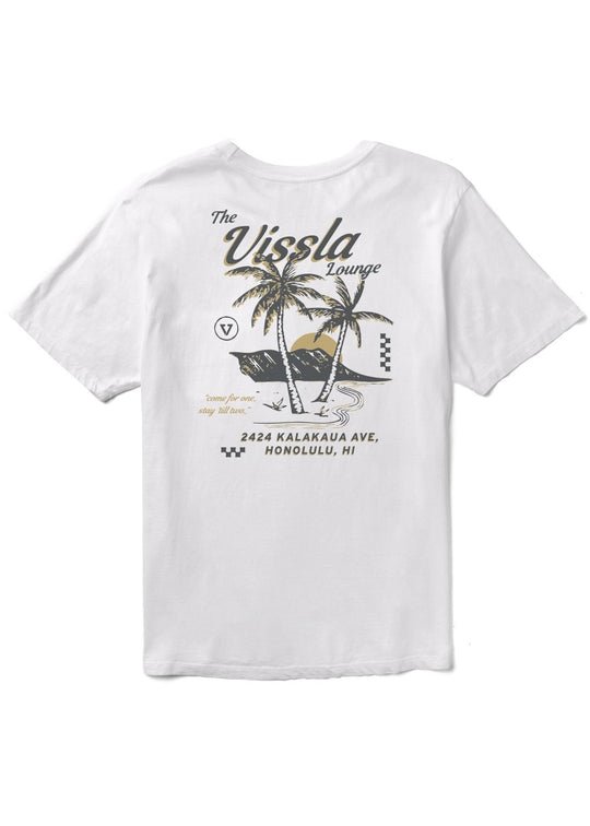 Vissla Lounge Premium Tee – Men's Premium Surf T-Shirt with design on the back
