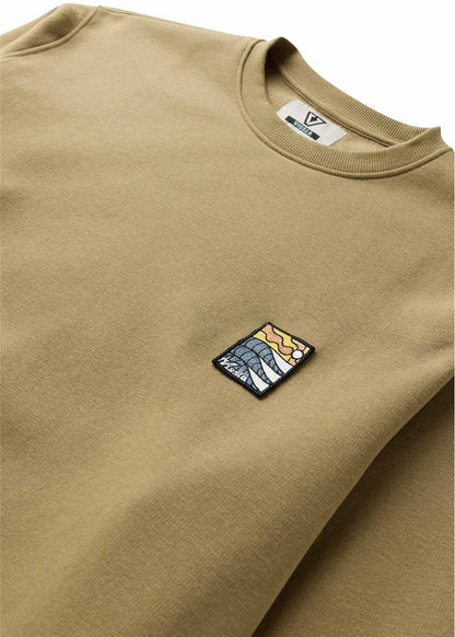 sweatshirt with a small logo on a white background