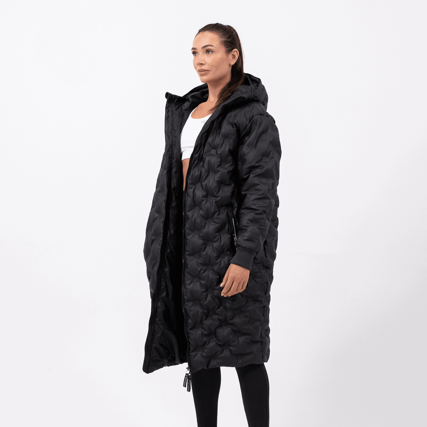 Women's Constellation Long Line Coat – Fine White Line