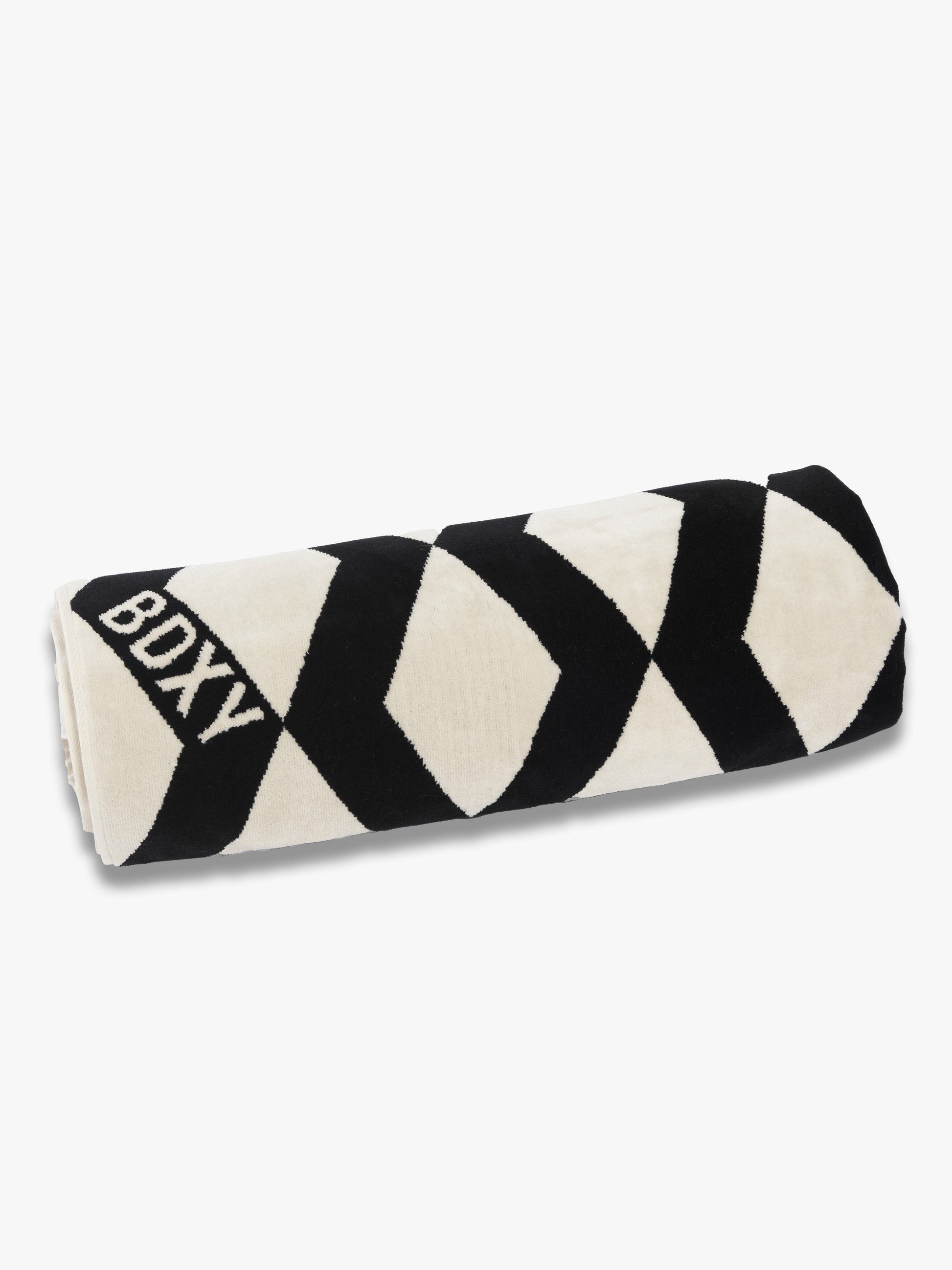 The Wrap Towel – Mirrorzag Black - Bascora