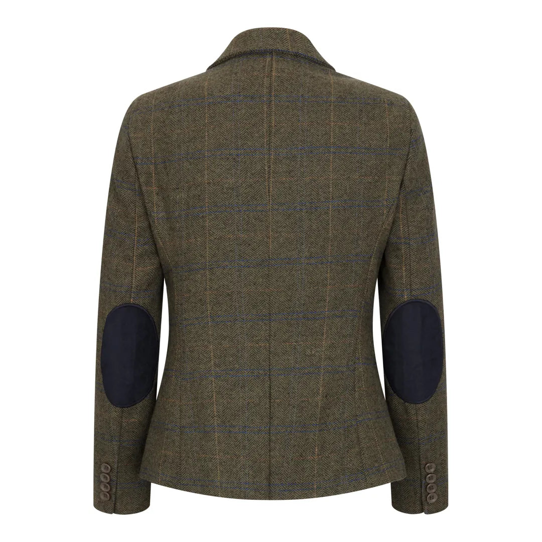Women's Olive Green Tweed Blazer & Waistcoat Set by TruClothing