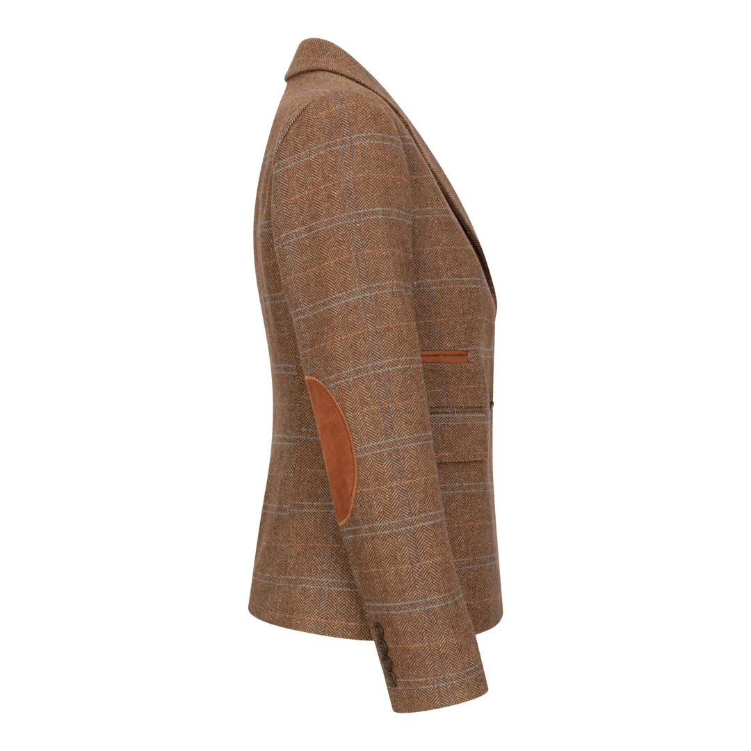 Women's Oak Brown Tweed Blazer & Waistcoat Set by TruClothing