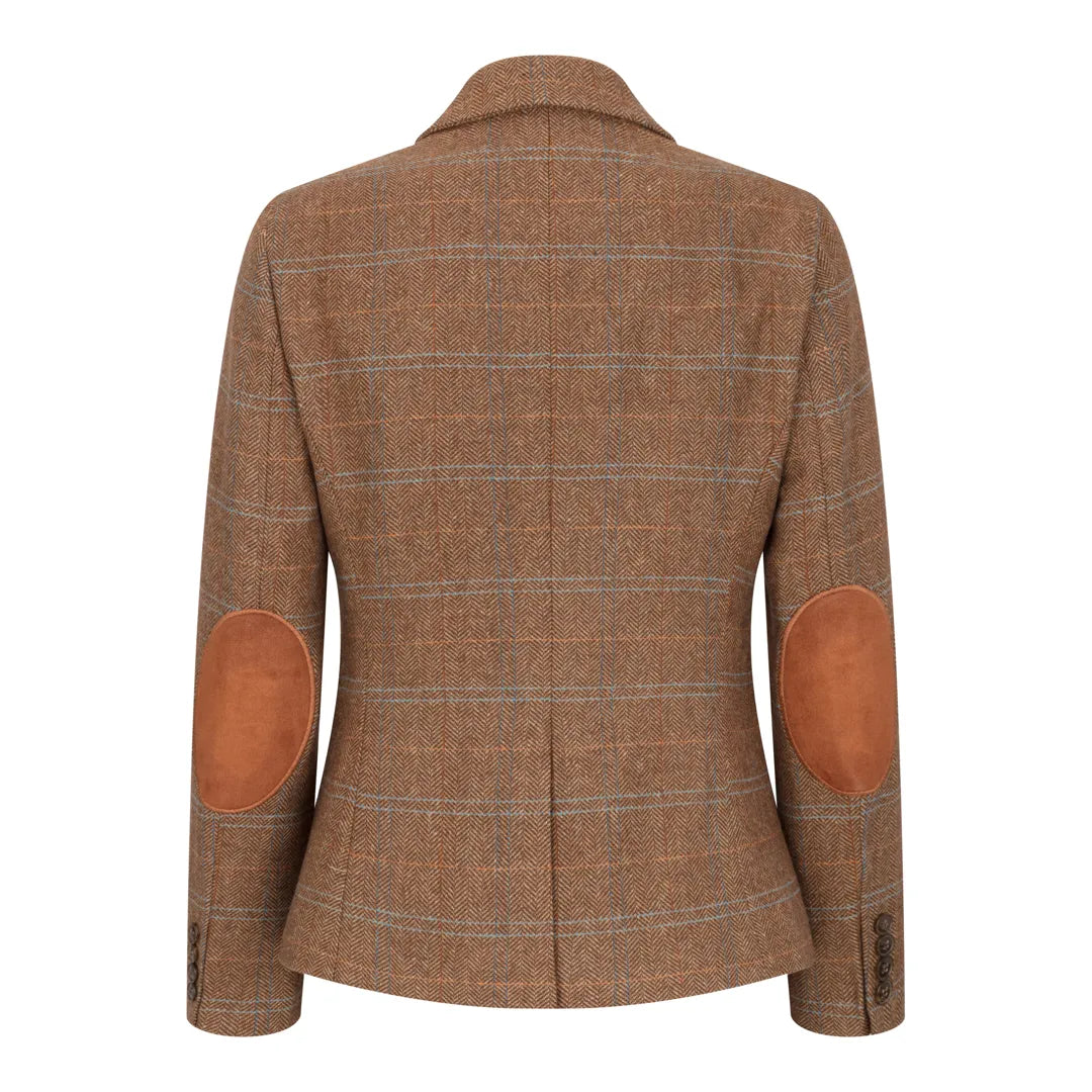 Women's Oak Brown Tweed Blazer & Waistcoat Set by TruClothing