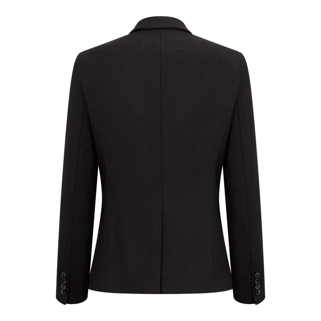 Women's 3 Piece Plain Black Suit