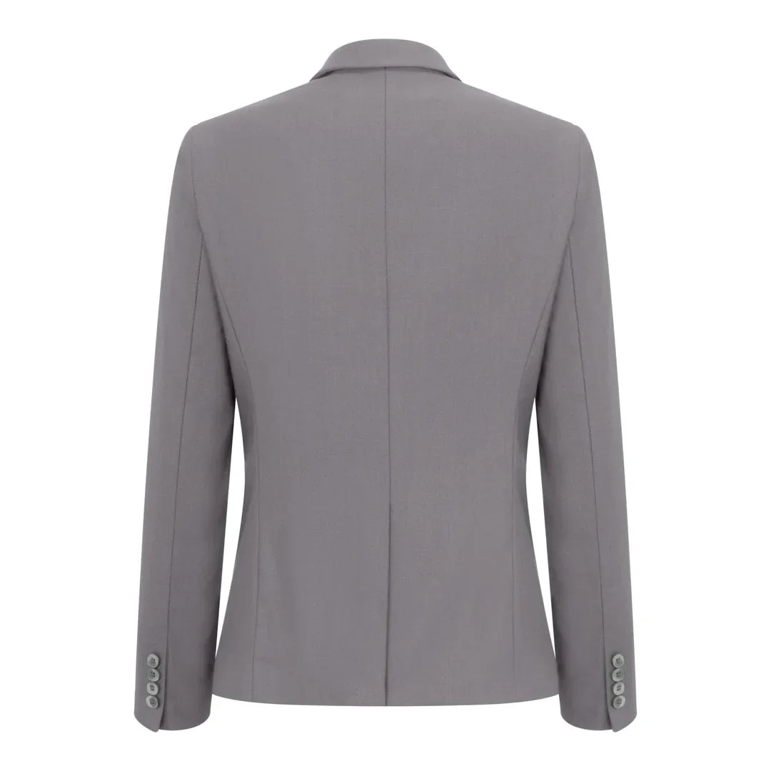 Women's 3 Piece Plain Grey Suit
