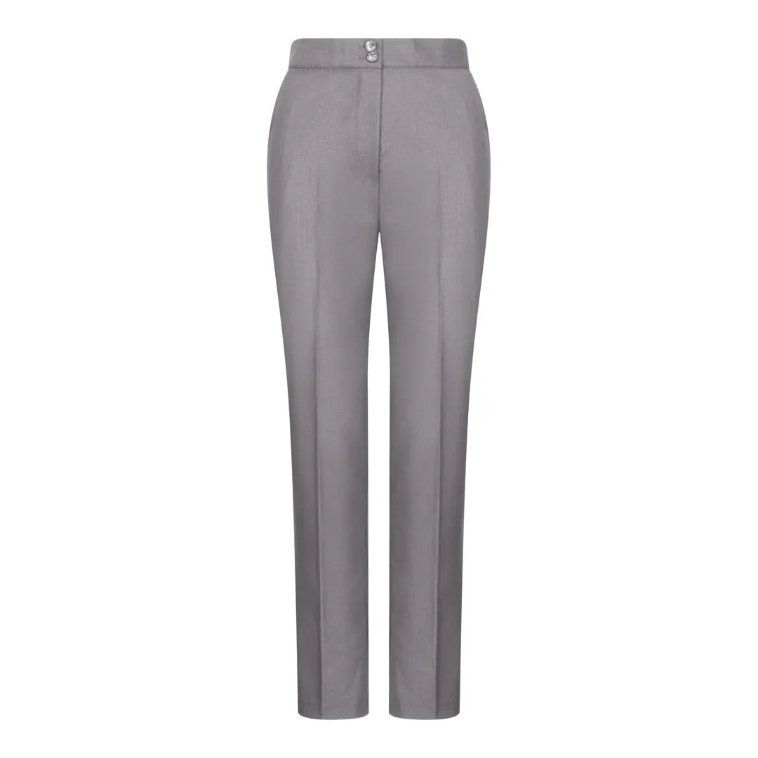 Women's 3 Piece Plain Grey Suit