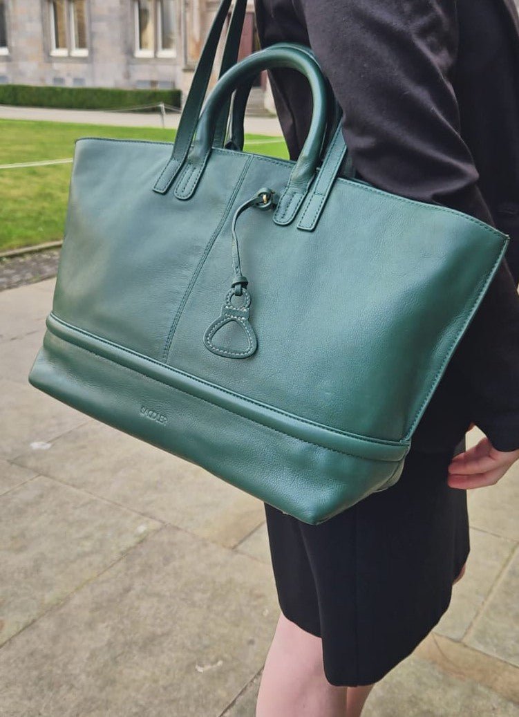 Victoria Leather Tote Bag - Bascora
