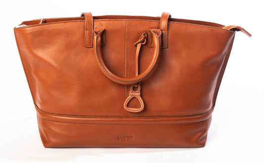 Victoria Leather Tote Bag - Bascora