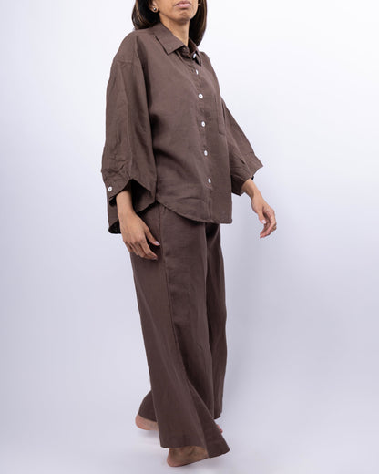 El conjunto de lino Vivian loungewear