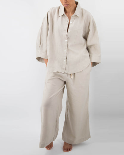 El conjunto de lino Vivian loungewear