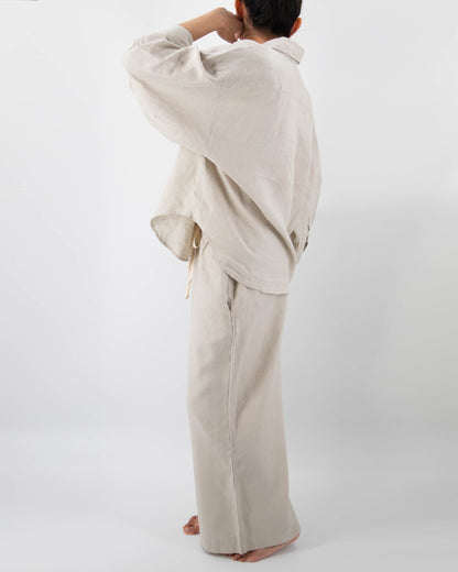 El conjunto de lino Vivian loungewear