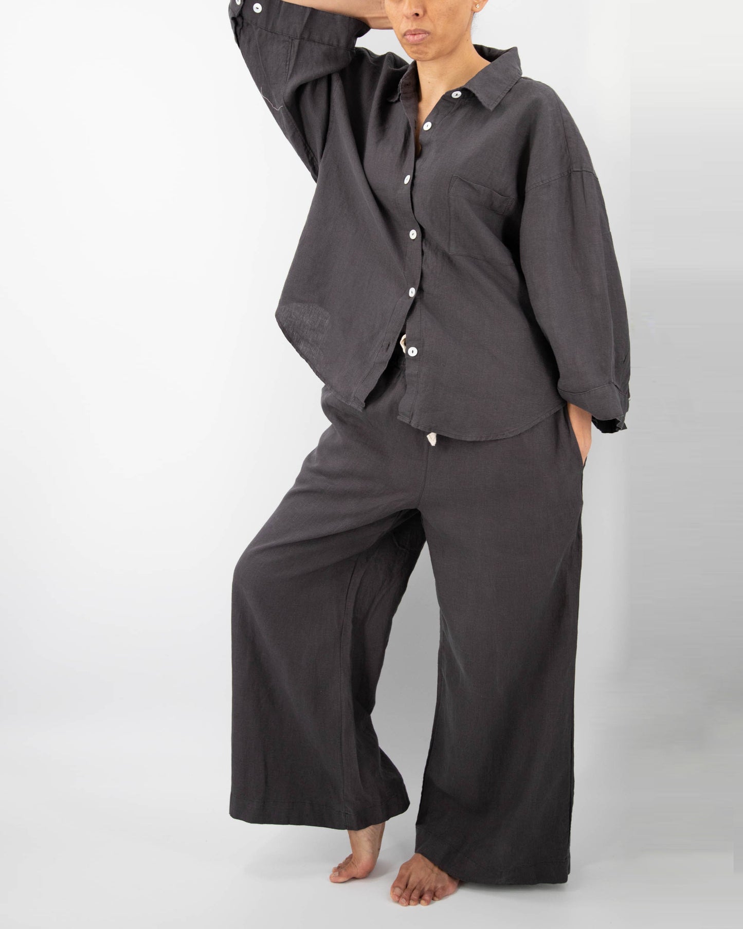 El conjunto de lino Vivian loungewear