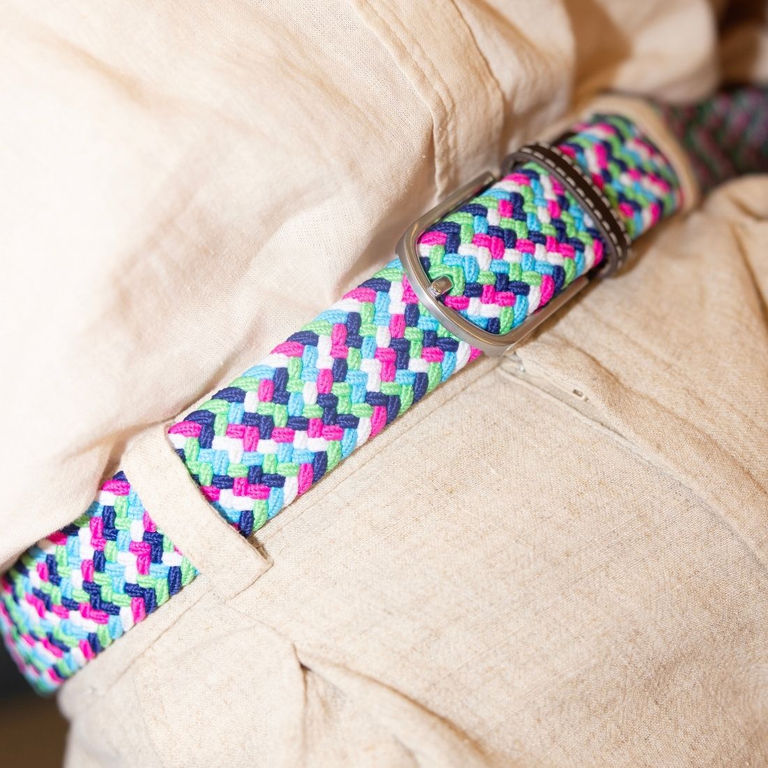 Wear the Change – Recycled Ocean Plastic Woven Belt - Bascora