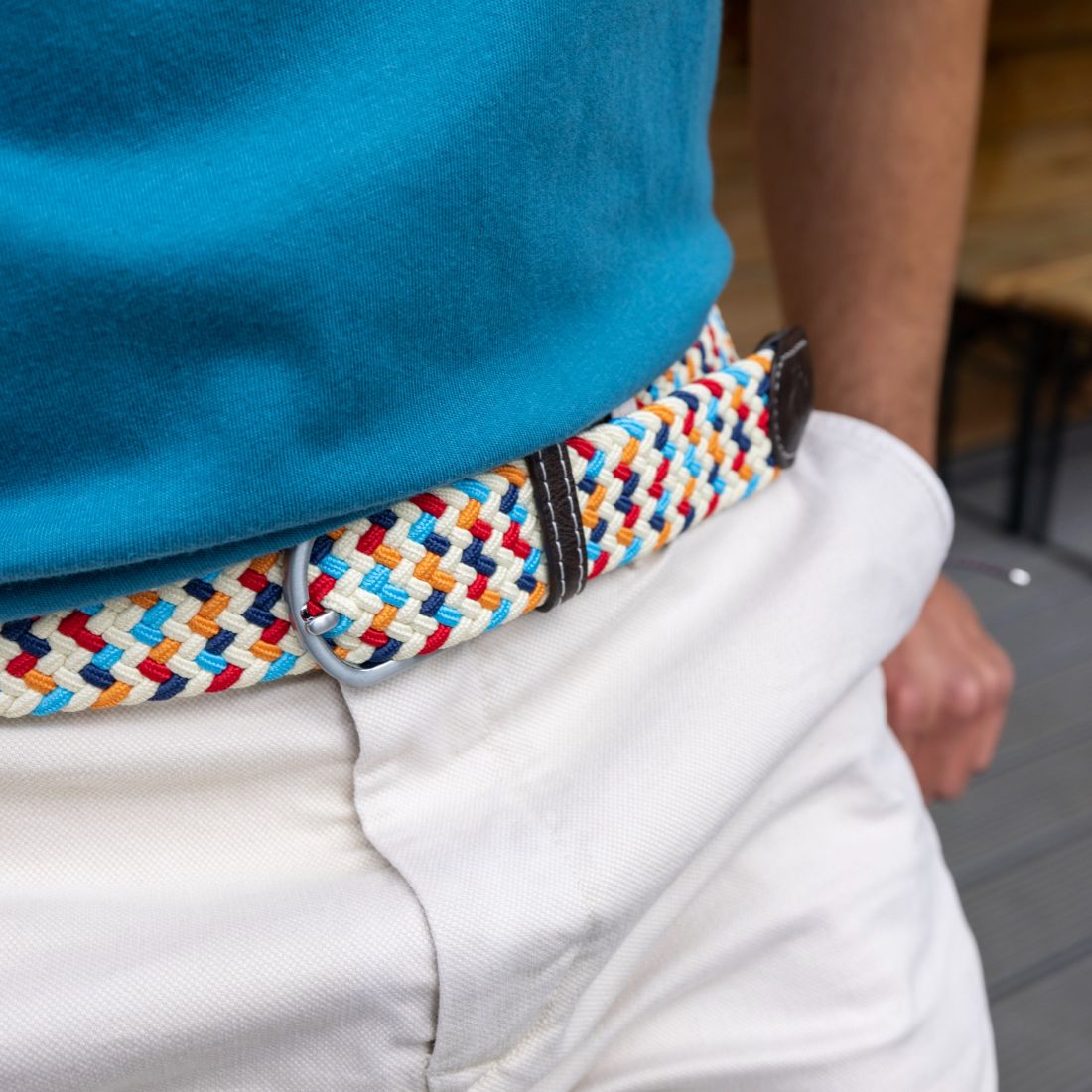Wear the Change – Recycled Ocean Plastic Woven Belt - Bascora