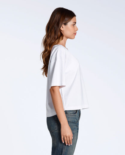 Wide Boat Neck Organic T-Shirt - Bascora