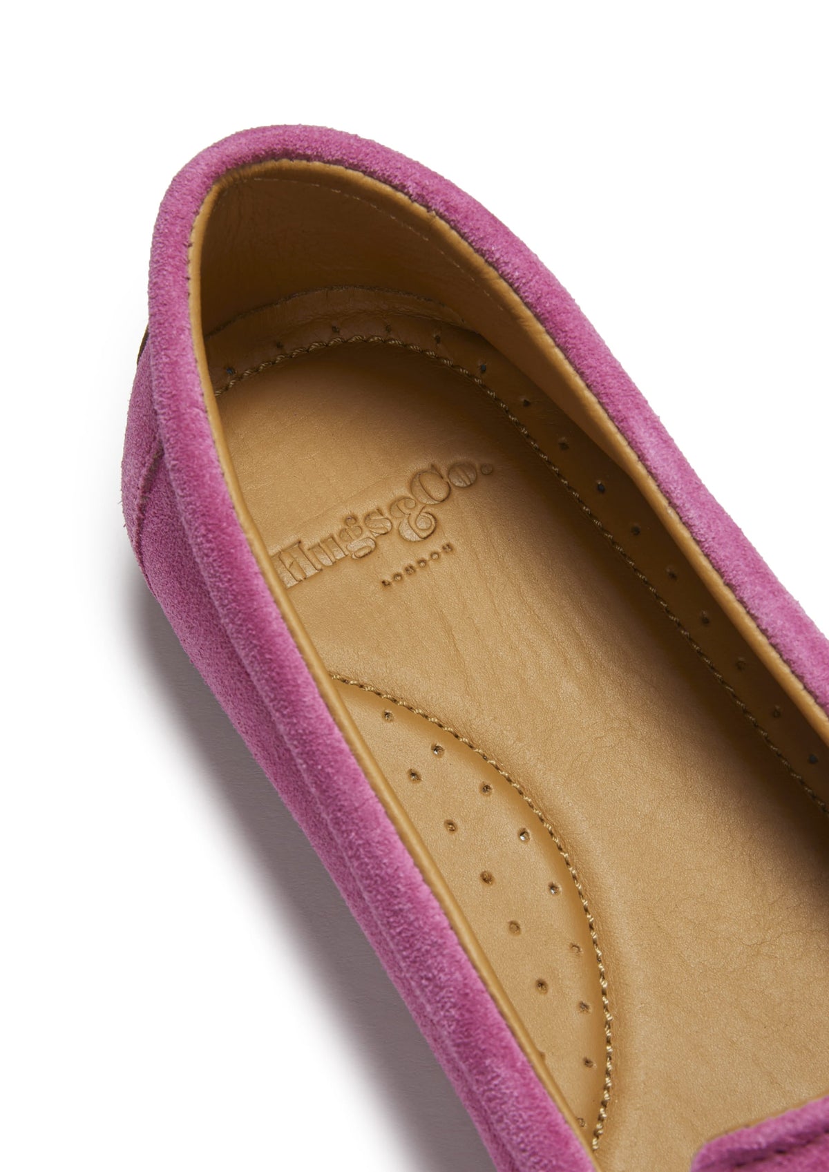 Hugs & Co. Women's Candy Pink Suede Continental Espadrilles