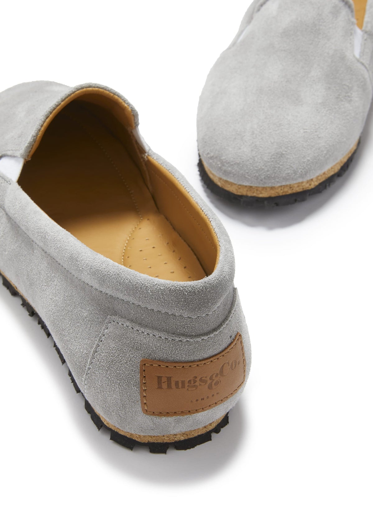 Hugs & Co. Women's Dove Grey Suede Continental Espadrilles