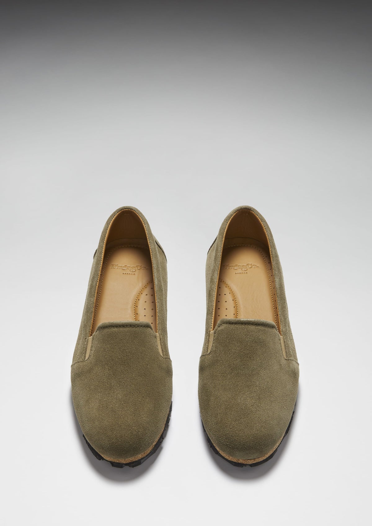 Hugs & Co. Women's Truffle Green Suede Continental Espadrilles