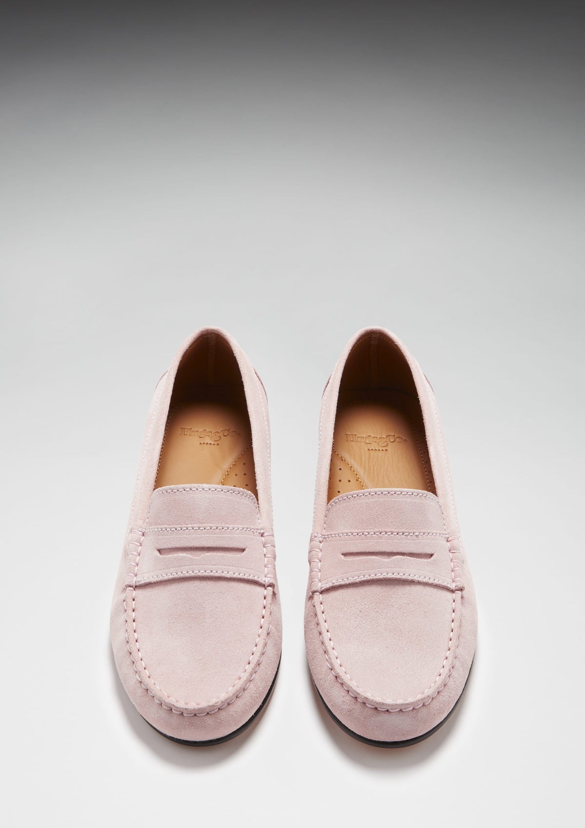 Hugs & Co. Women's Ice Pink Suede Penny Loafers