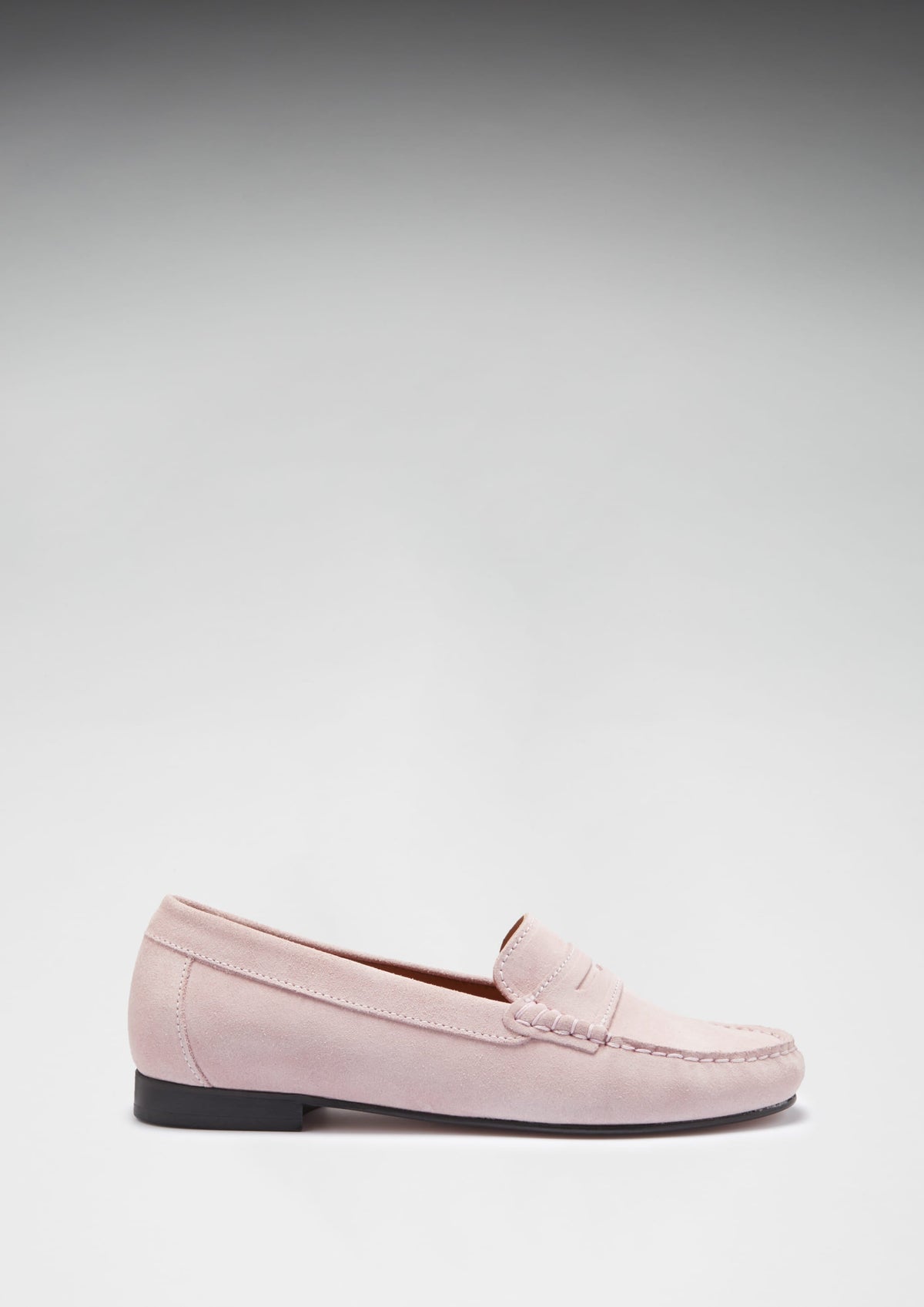Hugs & Co. Women's Ice Pink Suede Penny Loafers