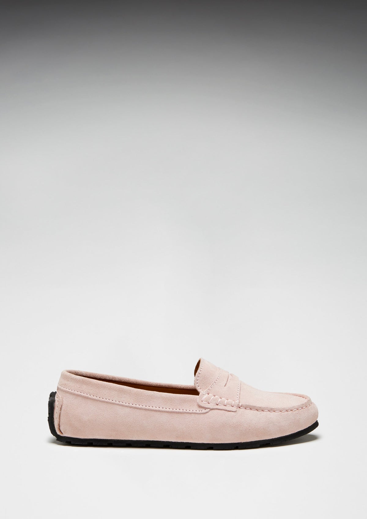 Hugs & Co. Women's Ice Pink Suede TS1 Penny Loafers