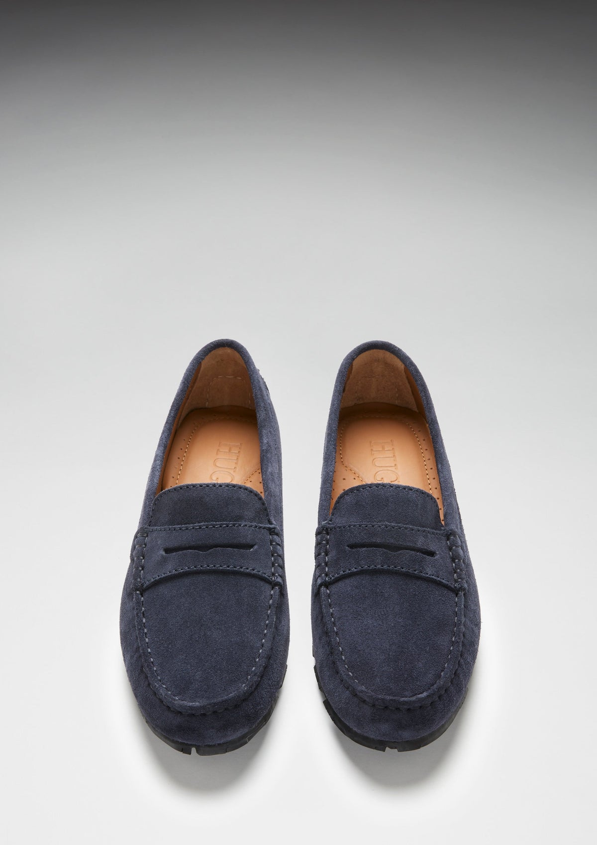 Hugs & Co. Women's Navy Blue Suede TS1 Penny Loafers