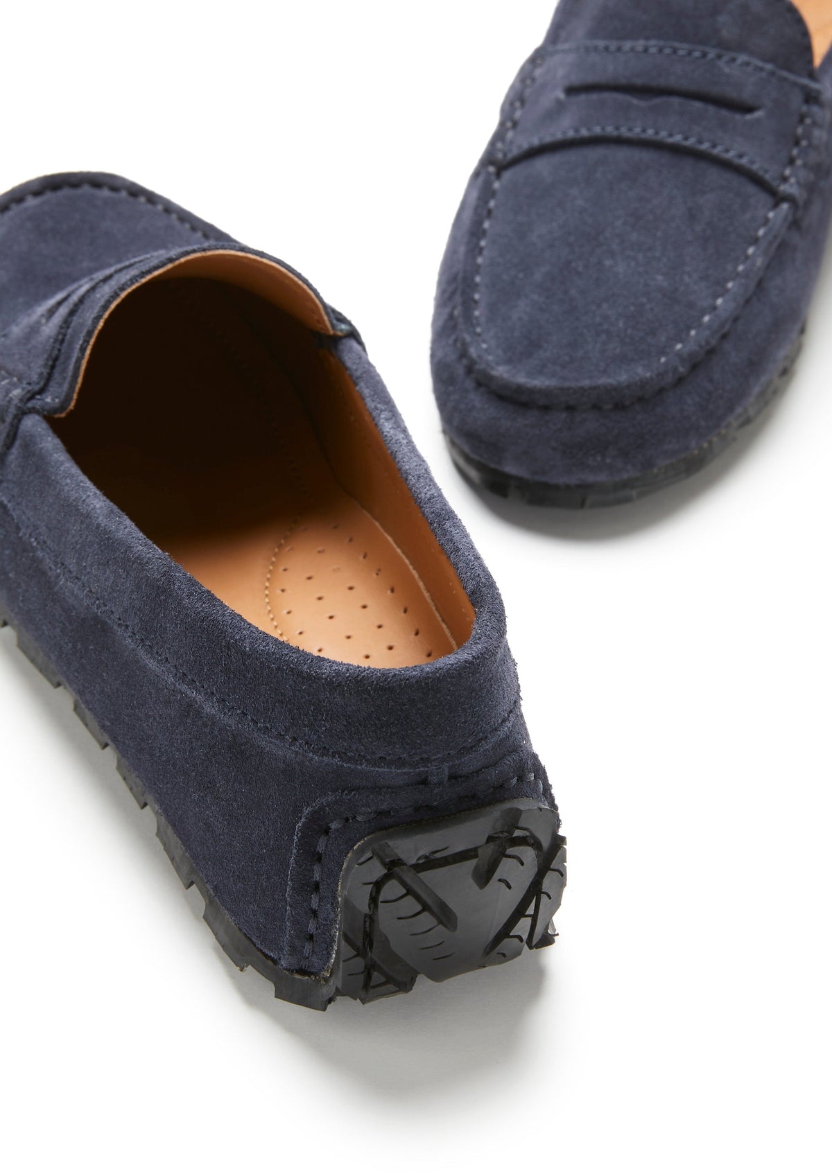 Hugs & Co. Women's Navy Blue Suede TS1 Penny Loafers