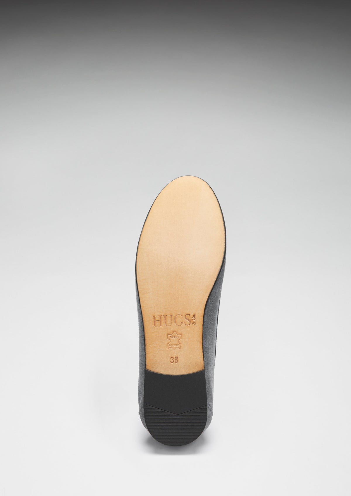 Hugs & Co. Women's Slate Grey Suede Penny Loafers