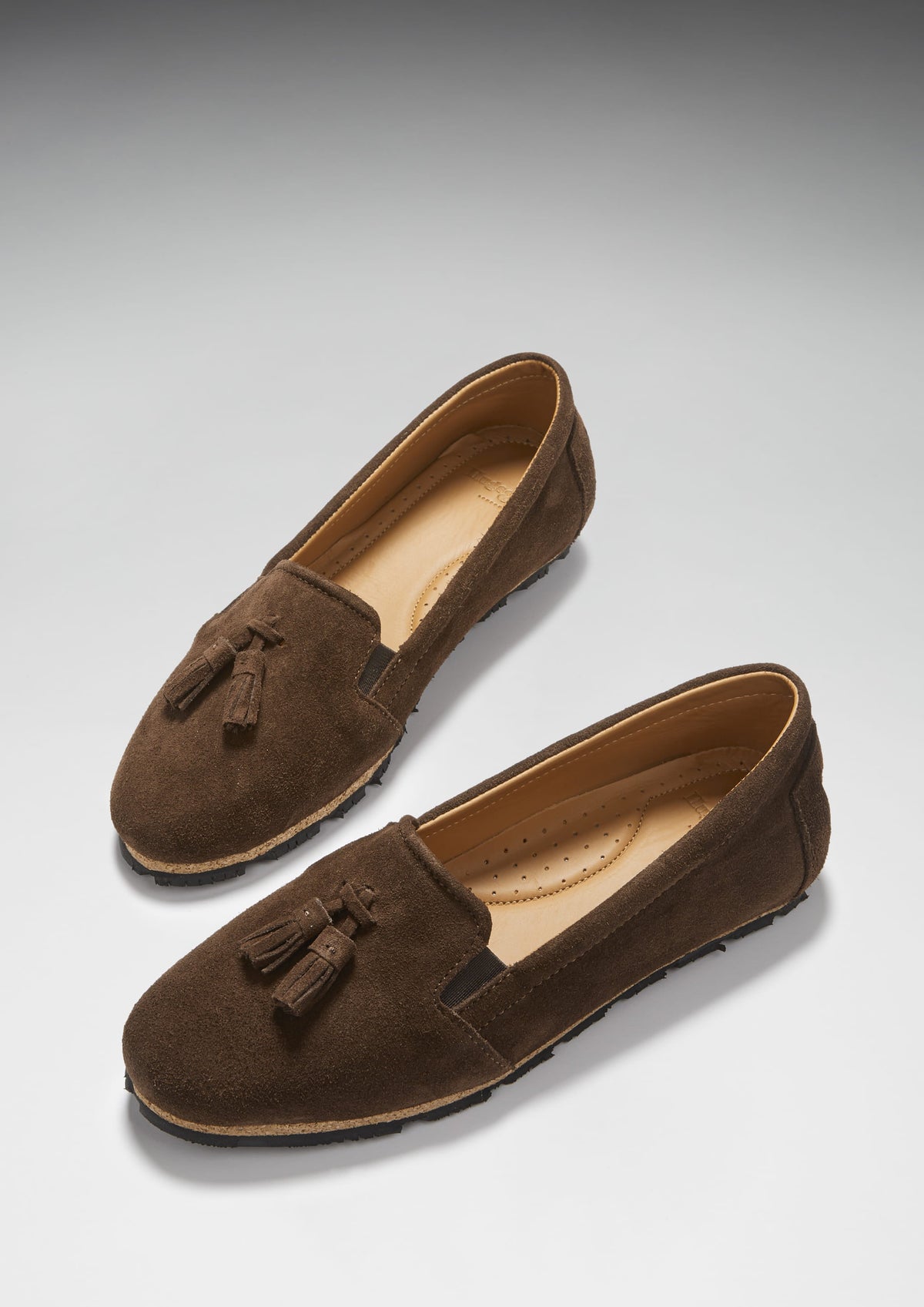Hugs & Co. Women's Brown Suede Tasselled Espadrilles
