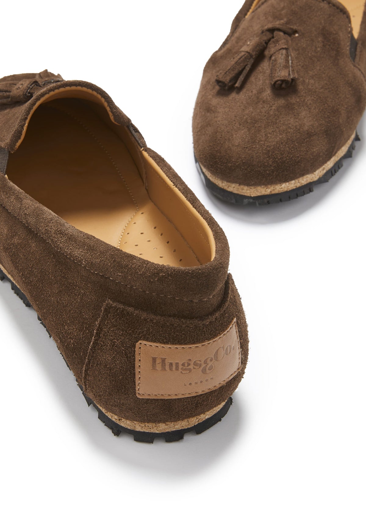 Hugs & Co. Women's Brown Suede Tasselled Espadrilles